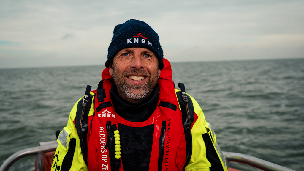Ellert is vrijwillige redder bij de KNRM