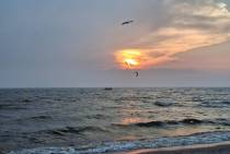 Oefenen met kitesurfers op het Markermeer
