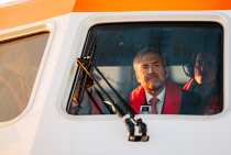 Koning Willem Alexander in beeld tijdens vaart - fotograaf Nathan Reinds