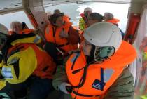 Het hoogtepunt van het bezoek was de vaartocht met de reddingboot (2e vaartocht)