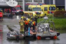 KNRM Andijk samen met andere hulpdiensten in actie voor een drenkeling
