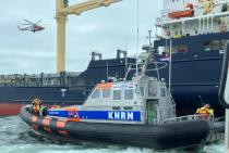 Reddingboot Jeanine Parqui voor het incident schip