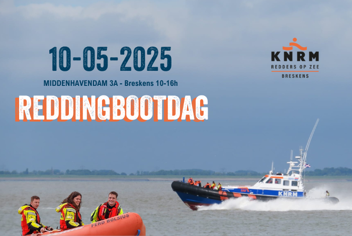 Zaterdag 10 mei - Reddingbootdag: Maak kennis met KNRM Breskens