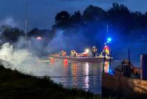 Explosie en brand aan boord