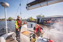 Demonstratie van de brandweer en KNRM Lemmer