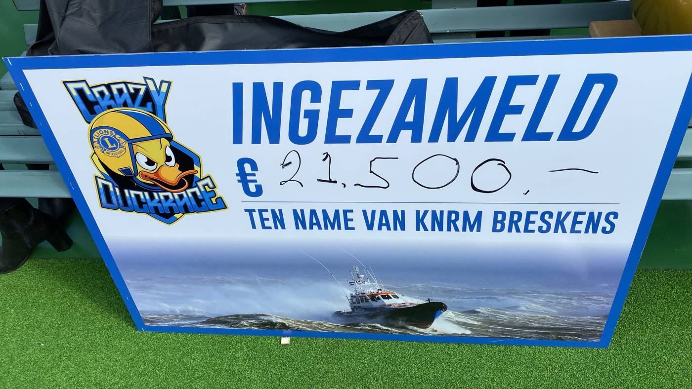 Reddingstation Breskens ontvangt €21.500 van Lions Club West Zeeuws Vlaanderen