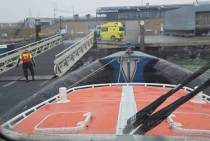 Graaf van Bylandt op Vlieland ligt klaar voor patiëntenvervoer