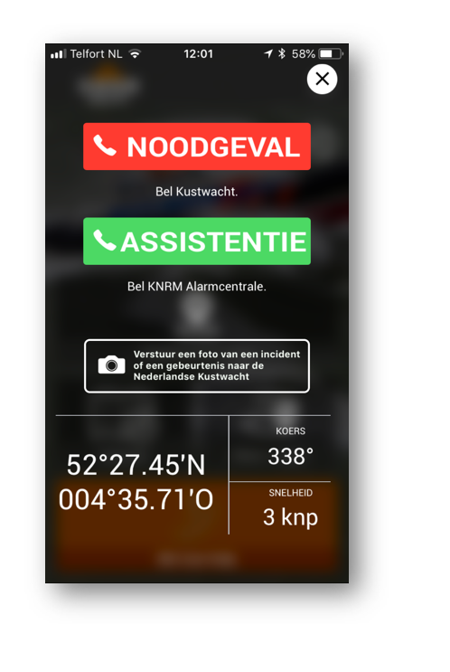 KNRM Bel voor hulp