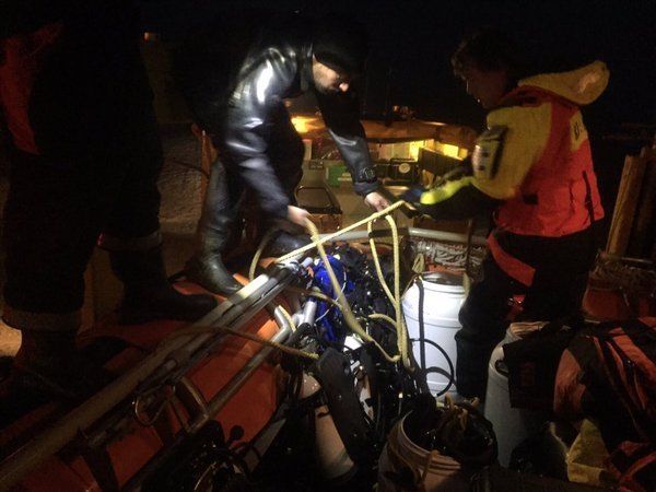 Vliegtuig neergestort in Noordzee |  Foto's: KNRM reddingstation Egmond aan Zee