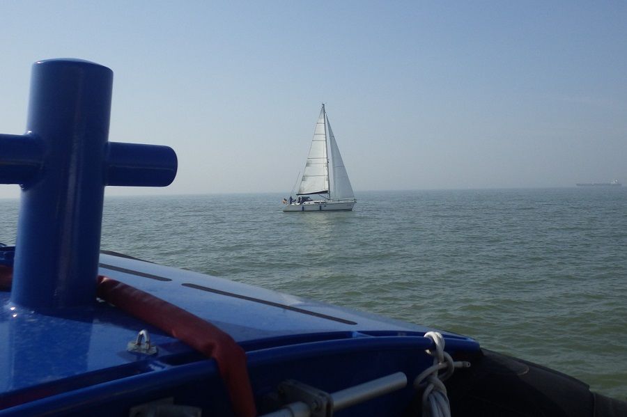 Reddingboot ter plaatse