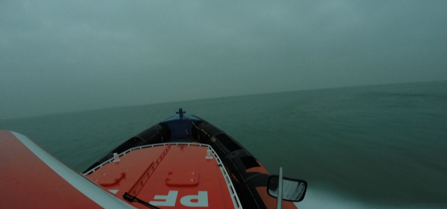 Onderweg naar de laatst bekend positie van de mogelijke drenkeling