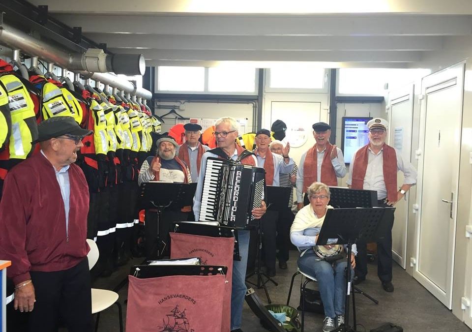 Muzikaal onthaal door de Hansevaerders