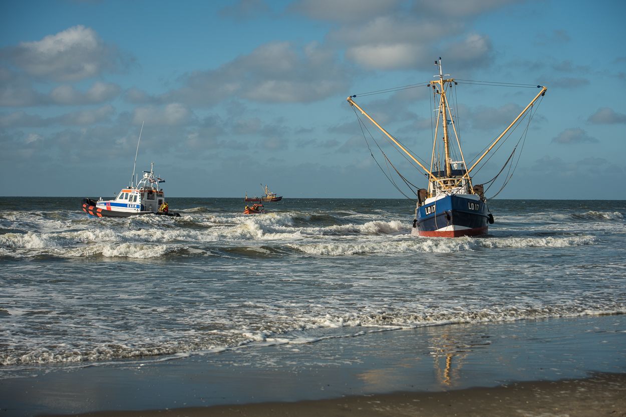 Amelandfoto_kotter_gestrand_Ameland