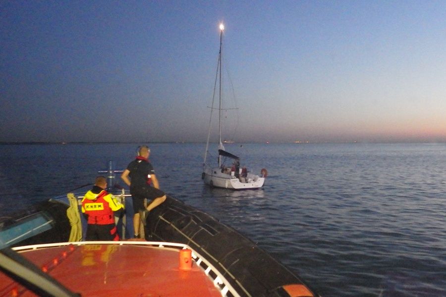Reddingboot ter plaatse