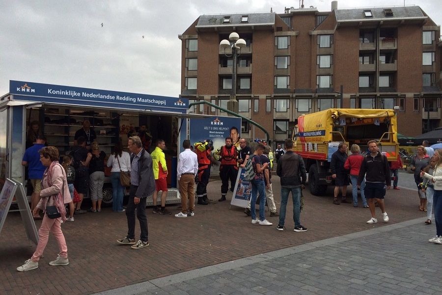 KNRM stand bij de Koopmanshaven - Foto Lieneke de Kroon