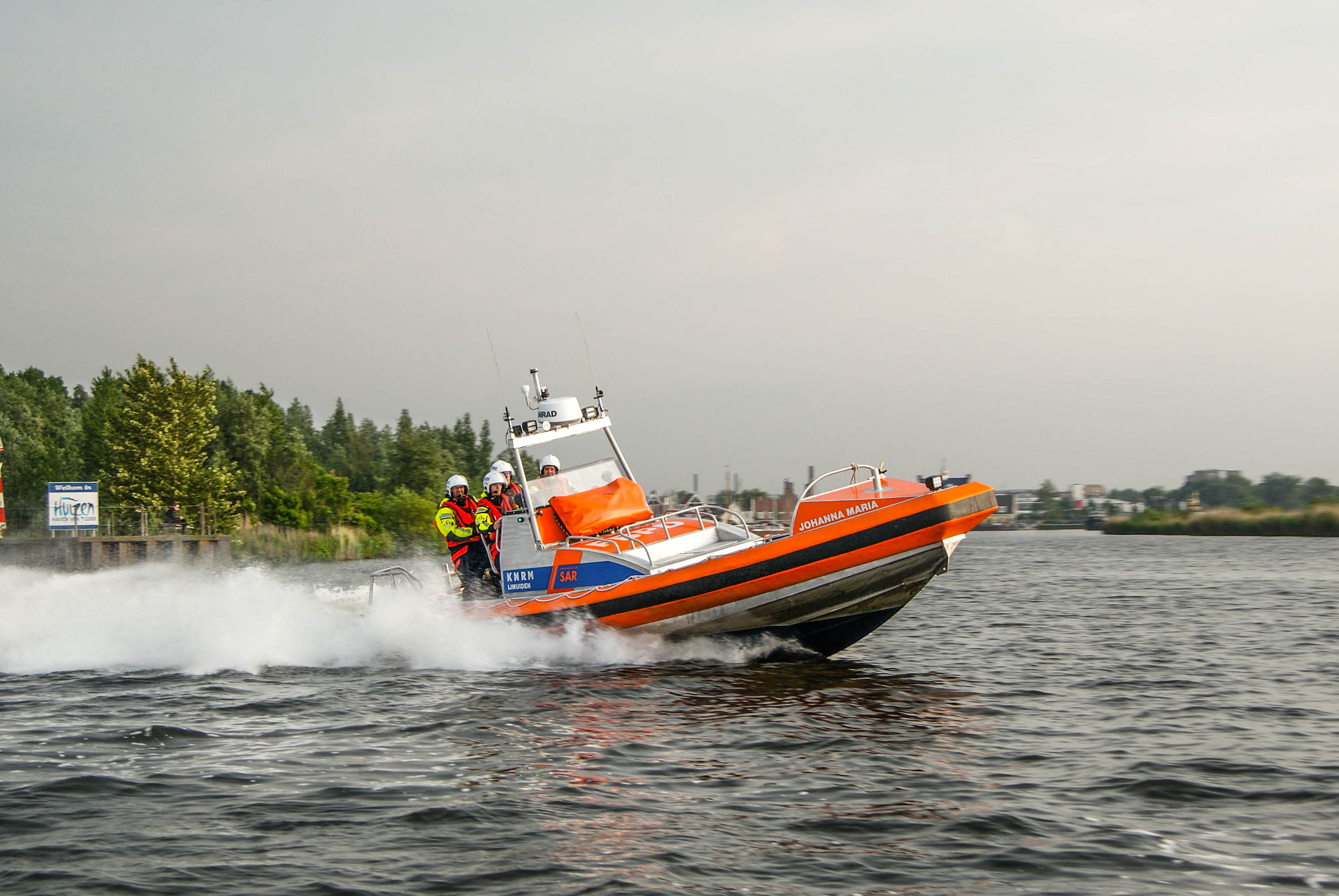 De tijdelijke reddingboot Johanna Maria