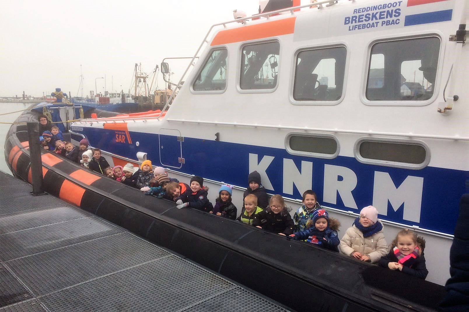 Rondleiding op de reddingboot