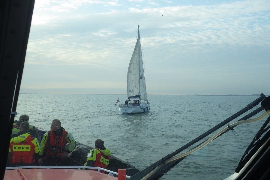 Reddingboot ter plaatse