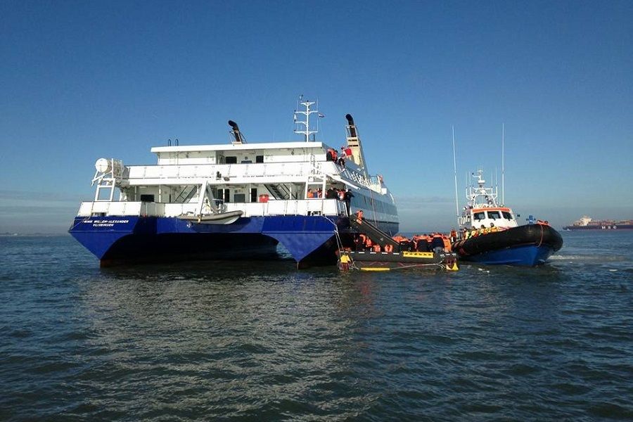 20170923BREKNRMBreskens1EvacuatieoefeningVeerboot
