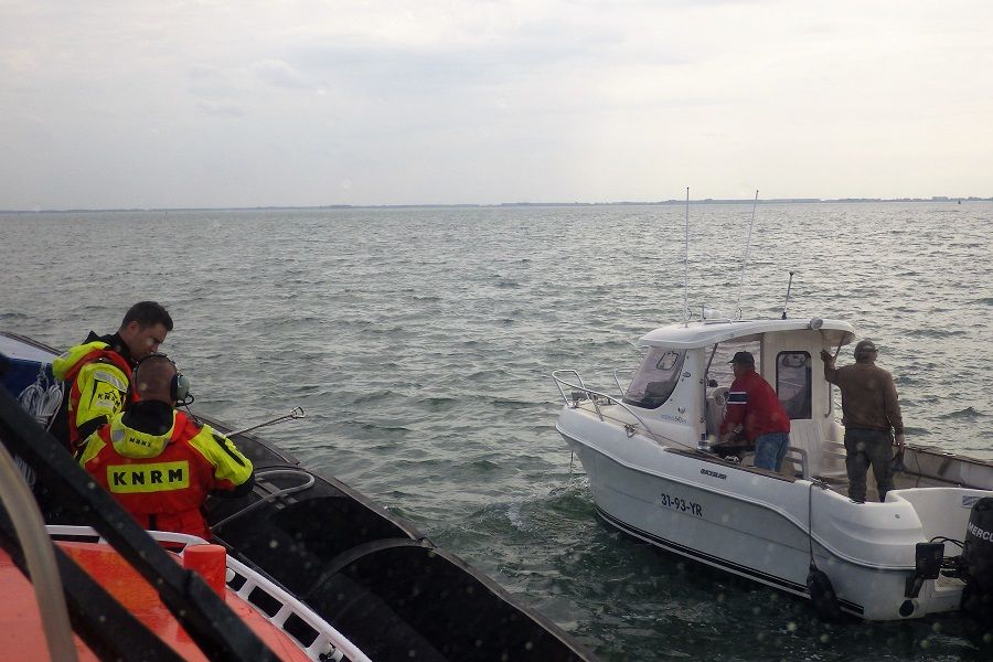 Reddingboot ter plaatse
