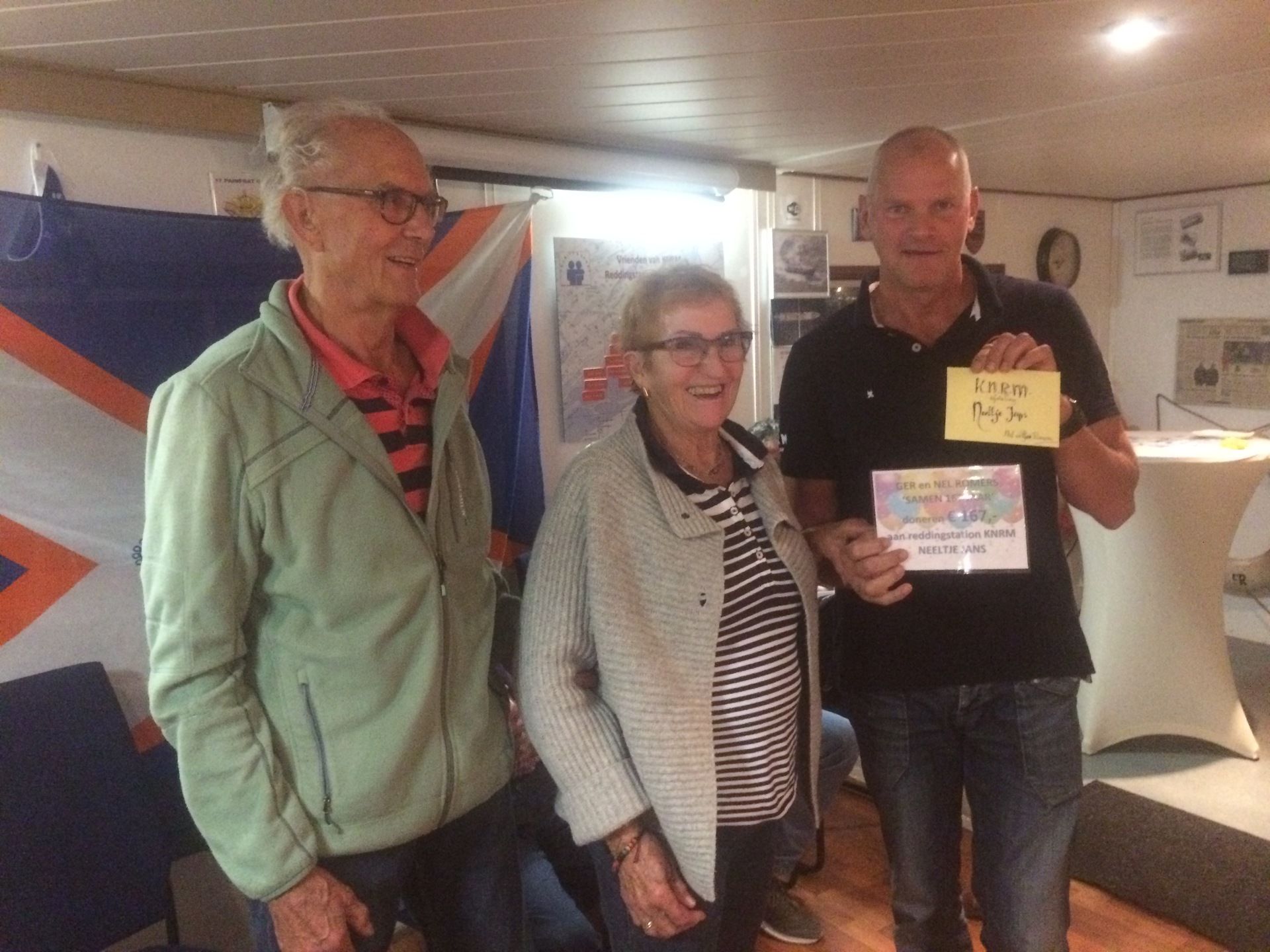 Ger en Nel Romers, rechts Johannes Post