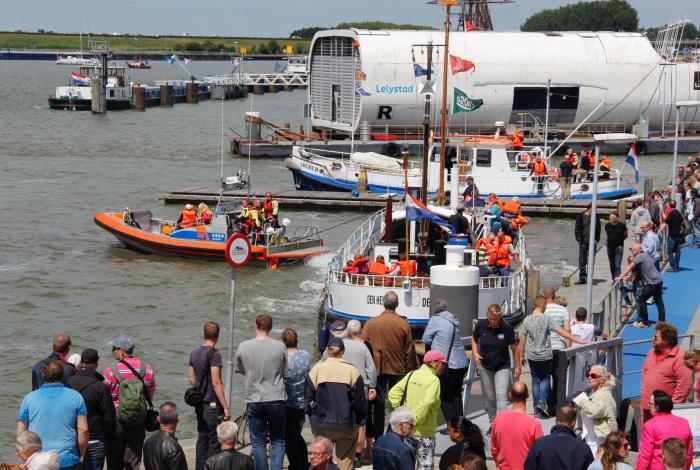 Drukte op de kade tijdens de NHRD vorig jaar