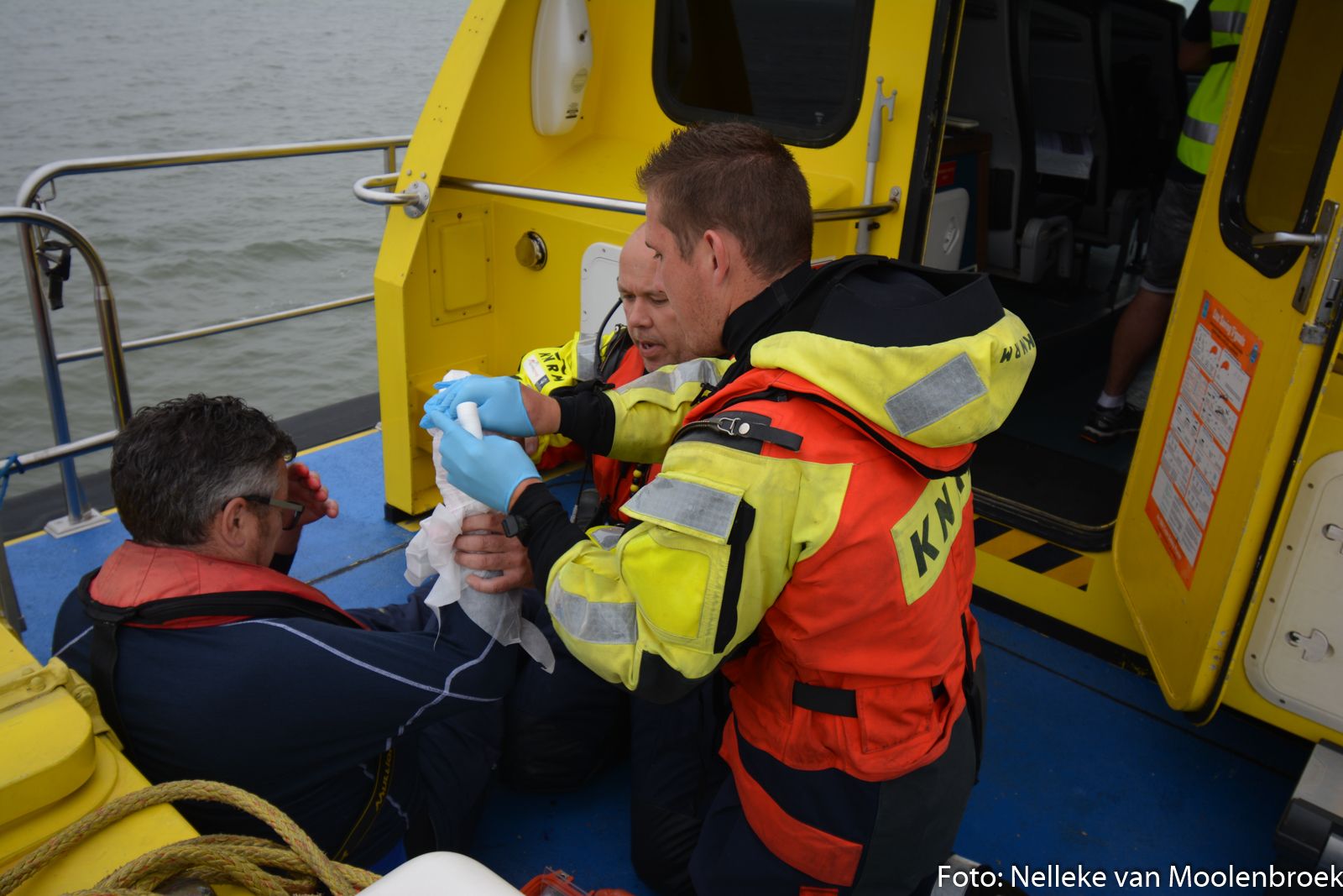 Aan boord van de Callisto verloor een bemanningslid zijn hand.