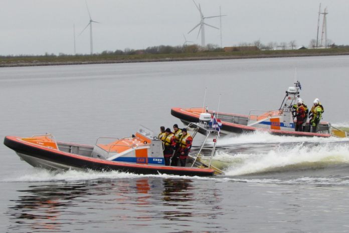 Stockfoto reddingboot t Span en Bernardine