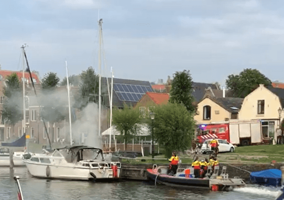 Aankomst brandweer