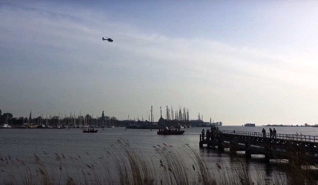 Zoekactie naar drenkeling, 24 april 2019. KNRM Enkhuizen