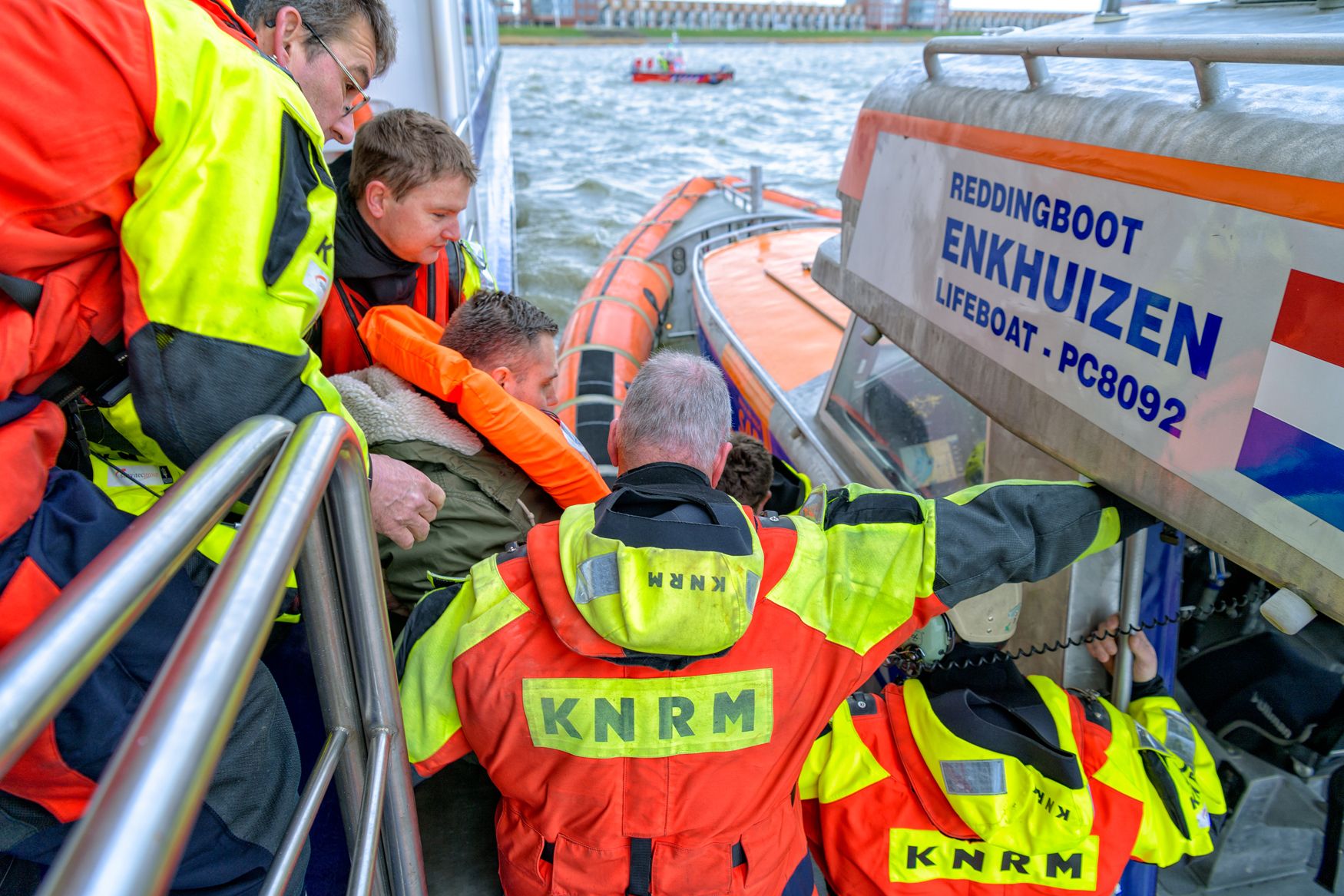 Evacuatieoefeningriviercruiseschip.FotoRoelOvinge