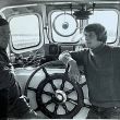 Cornelis van der Oord (Cees) en schipper Jan Bijl.