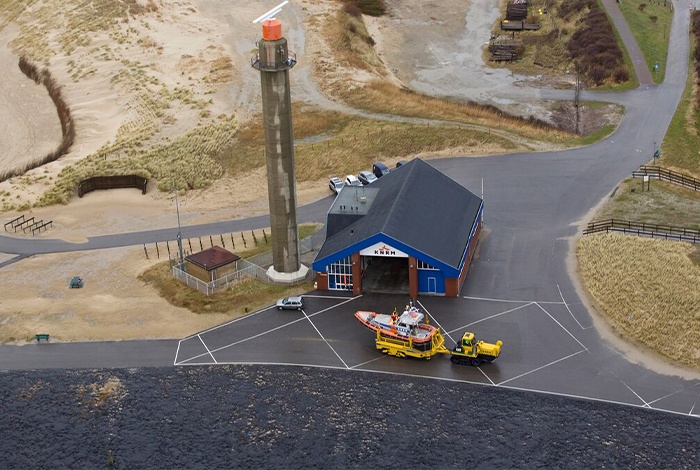 Boothuis van KNRM reddingstation Westkapelle