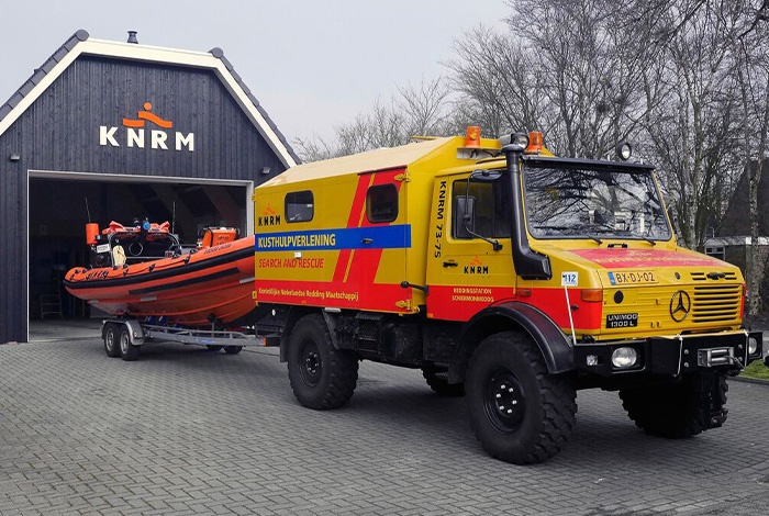 Boothuis van KNRM reddingstation Schiermonnikoog