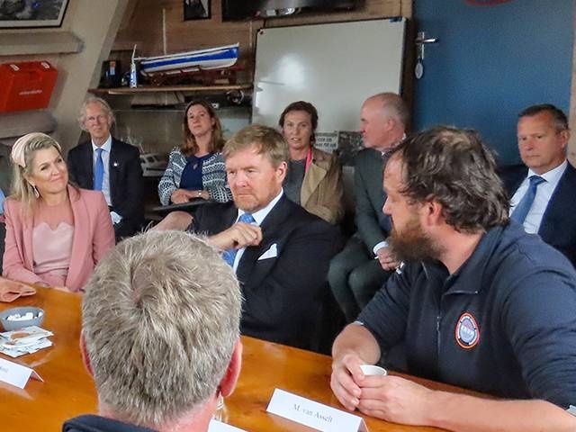 koninklijk bezoek KNRM Terschelling