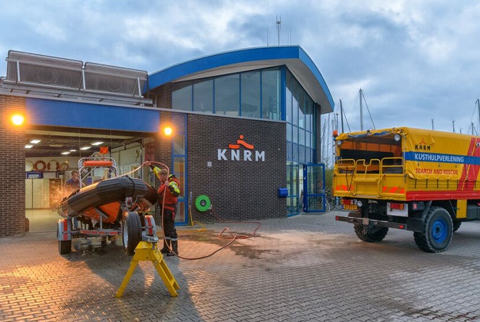 Boothuis van KNRM reddingstation Vlieland