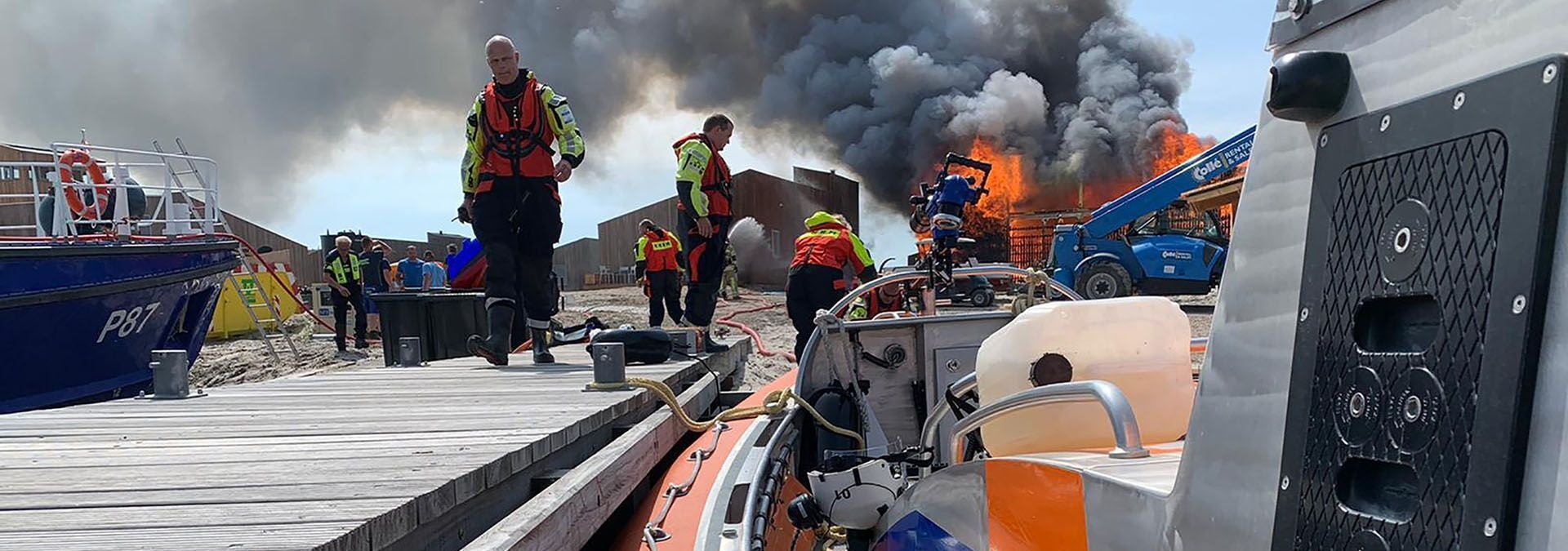 Brand op de Marker Wadden - Logboek