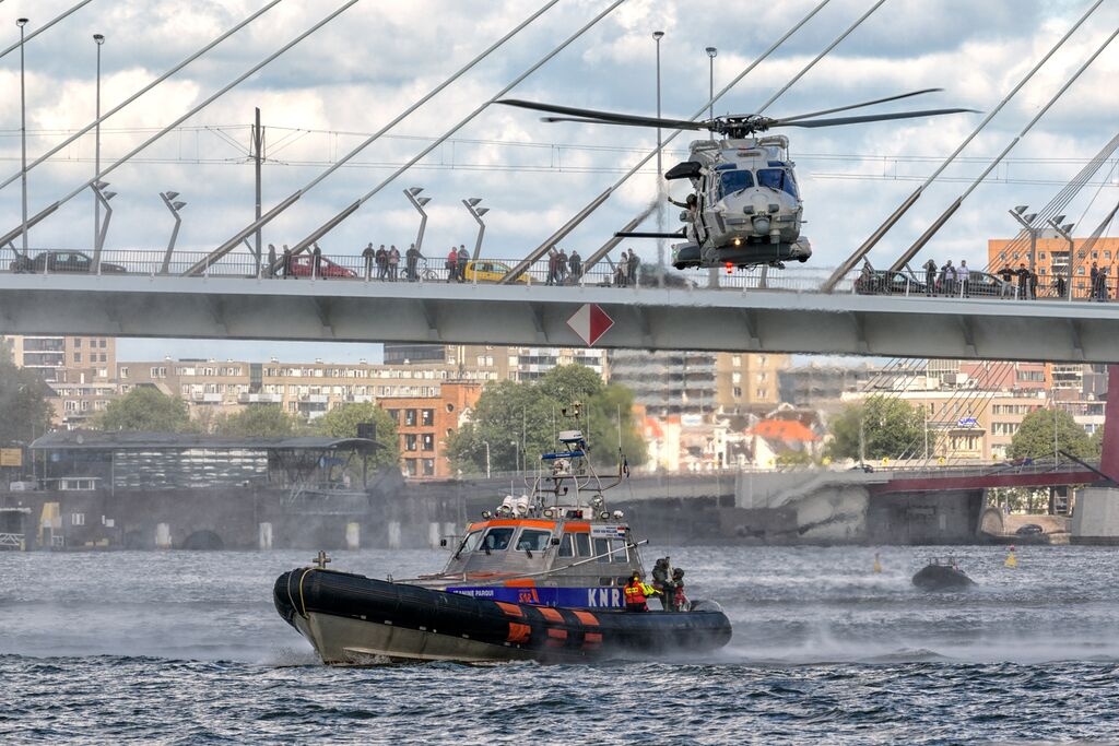 Helikopteroefening tijdens de wereldhavendagen
